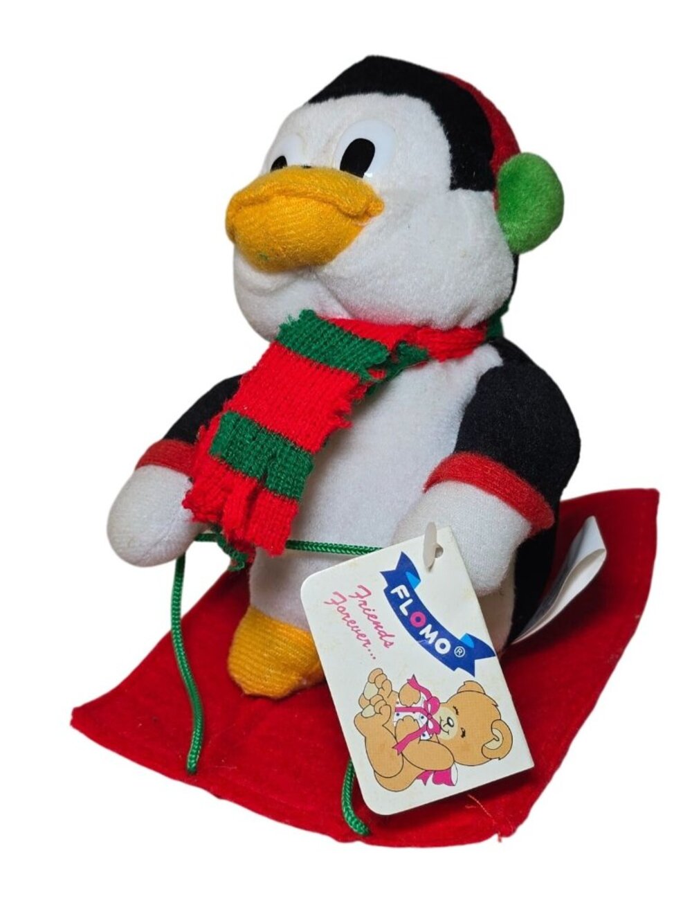 Vintage Penguin Plush Flomo Friends Forever Moves Shivers Sledding Christmas